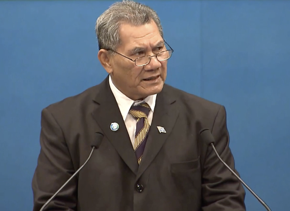 Tuvalu Prime Minister Kausea Natano leads a country of around 11 thousand habitats under threat from sea rise caused by global warming.
Photo: /IISD/ENB